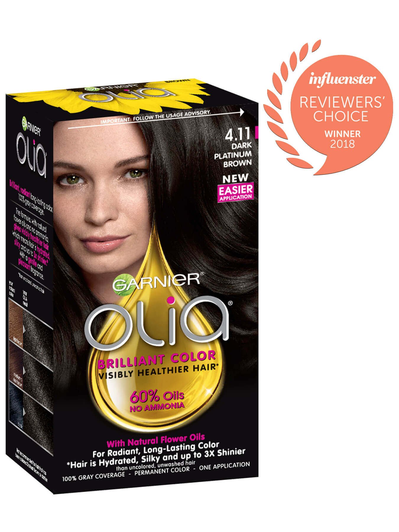 Garnier Olia Packshot Award 4.11 Dark Platinum Brown